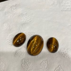 Cat Eye Stones All 3 stones are authentic Perfect for a jeweler or crafter